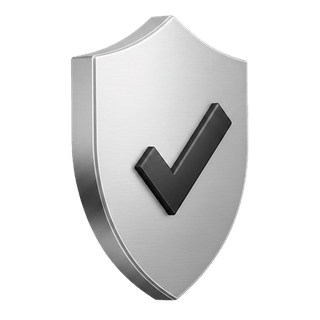 Tick icon rendered in 3D on the Bright Fundale how it works page
