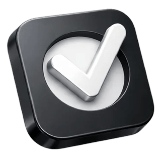 3D checkmark confirmation icon featured on the Bright Fundale about page